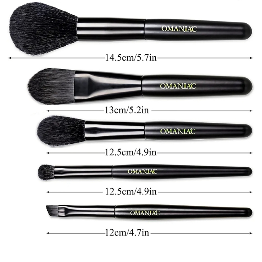 5 brush set & mirror